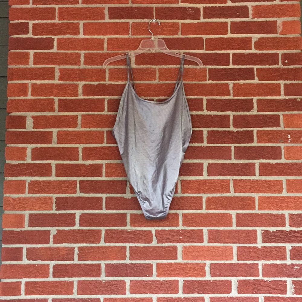 Silver bodysuit